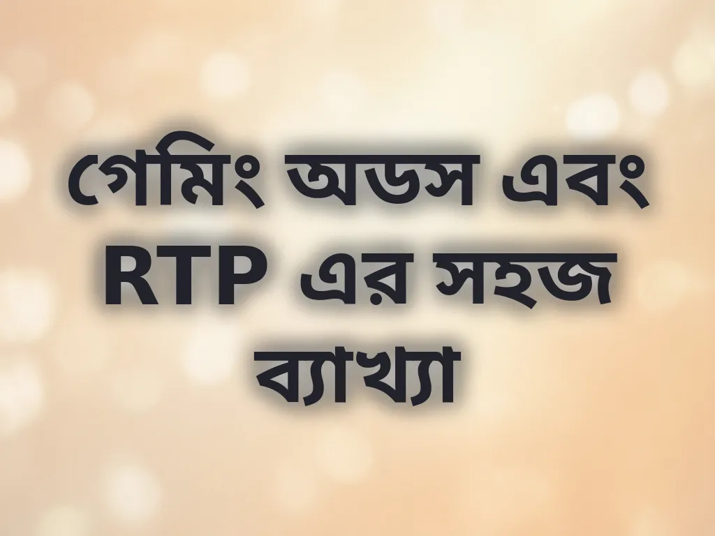 গেমিং অডস এবং RTP এর সহজ ব্যাখ্যা
